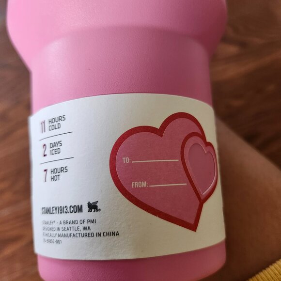 LIMITED Edition Stanley Cup Valentines Day 2025 40oz H2.0 Flowstate Tumbler Pink - Picture 6 of 9